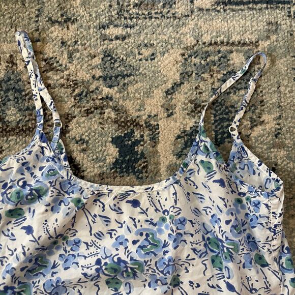 Heidi Carey Blue Floral Slip Nightgown - Picture 4 of 7